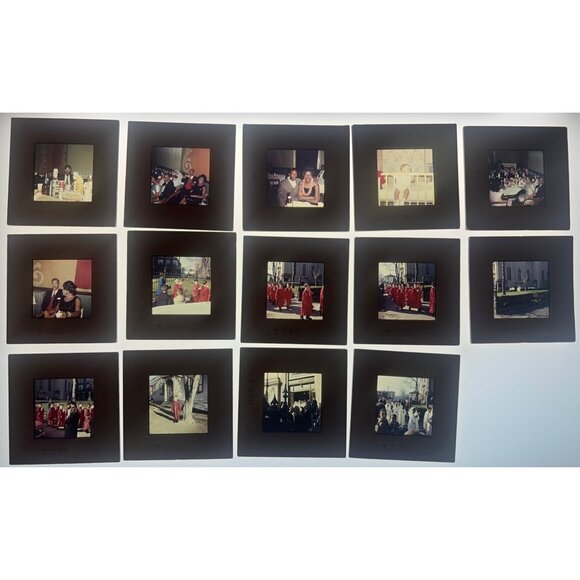 Other - 14 Vintage 1966 Sears Photo Slides African American Graduation & Social Event